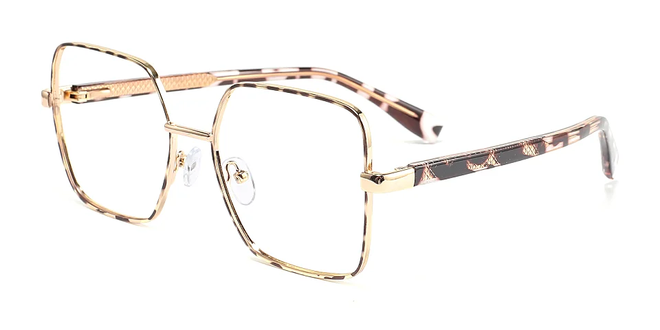 Nannie warm tortoise   Metal  Eyeglasses