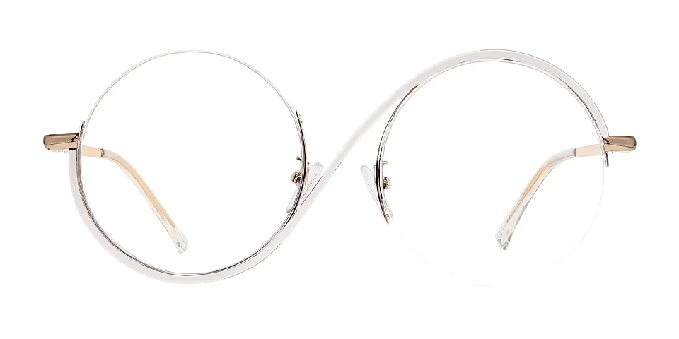 Anne white   Metal  Eyeglasses
