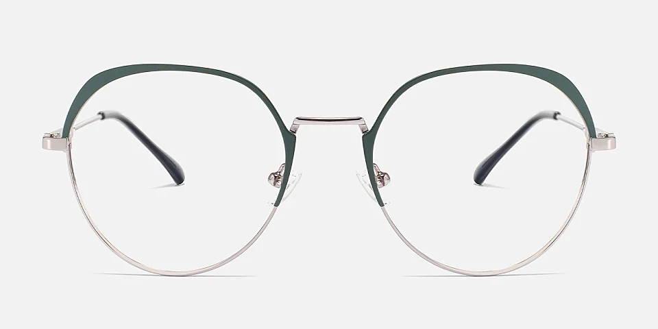 Bellamy green silver   Metal  Eyeglasses