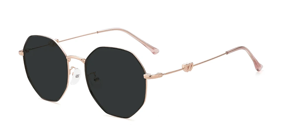 Megan pink   Metal  Sunglasses