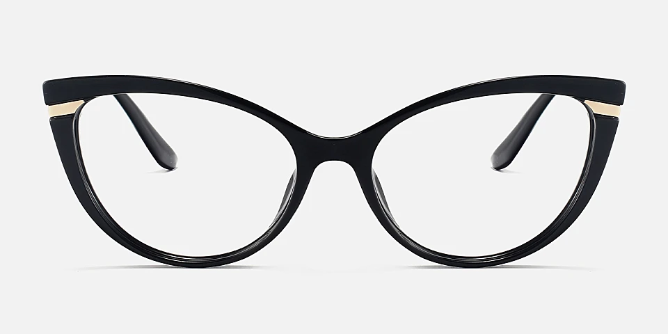 Halcyon black   Plastic  Eyeglasses