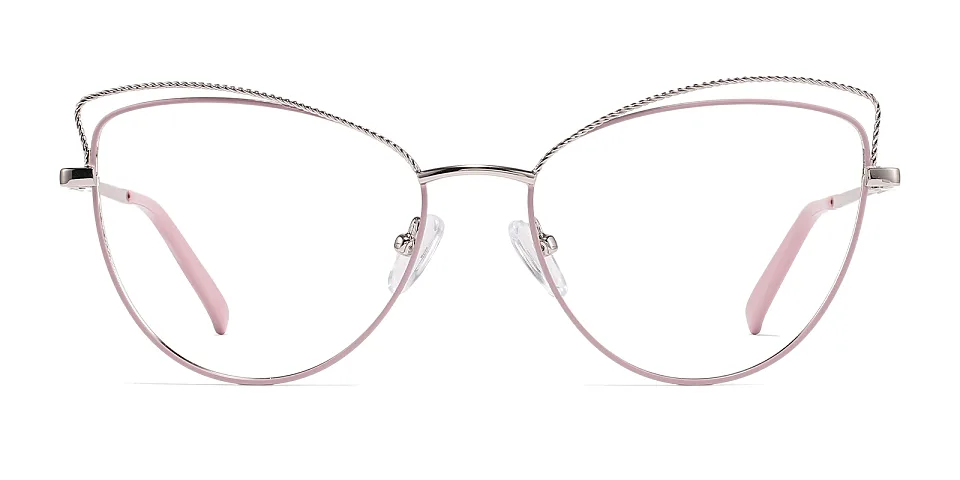 Salley purple silver   Metal  Eyeglasses