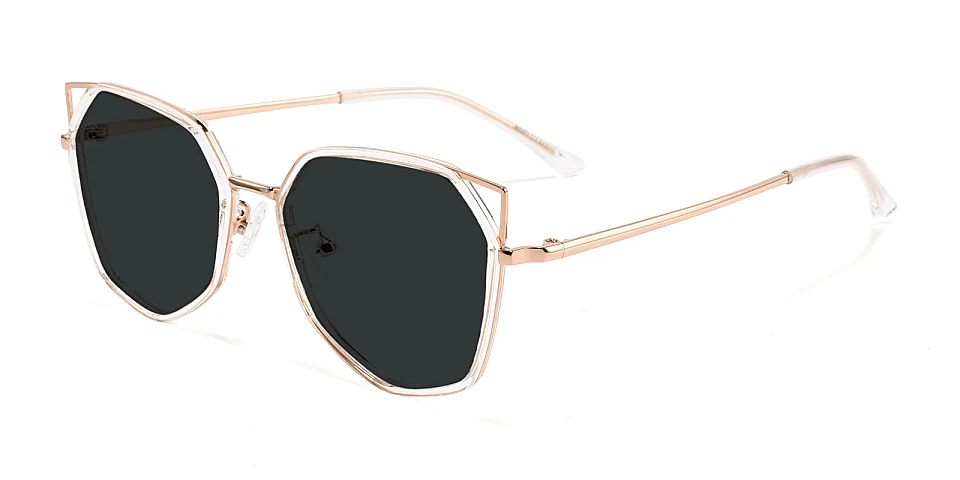 Arya clear   Metal  Sunglasses