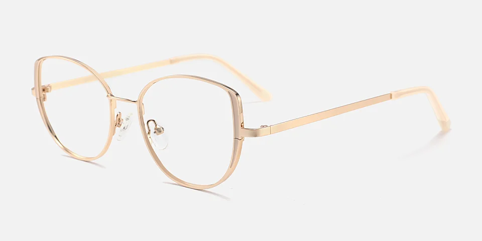 Madge champagne   Metal  Eyeglasses