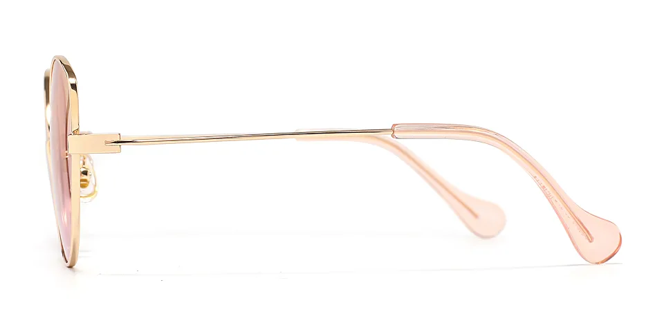 Joey gold pink   Metal  Sunglasses
