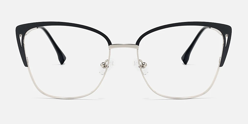 Aba black silver   Metal  Eyeglasses