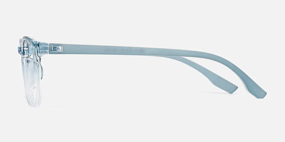 Leigh blue clear   Plastic  Eyeglasses