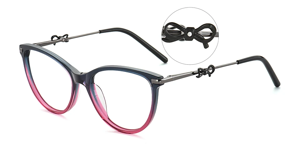 Mercy blue purple   Acetate  Eyeglasses