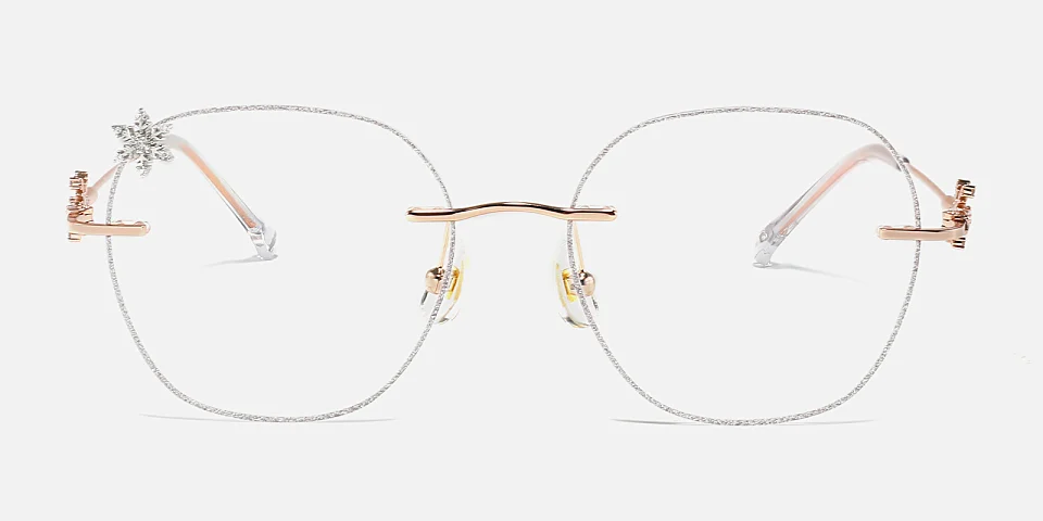 Snow silver   Metal  Eyeglasses