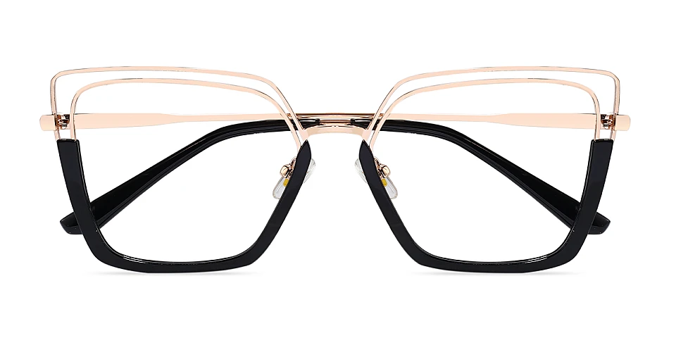 Aliana black gold   Metal  Eyeglasses