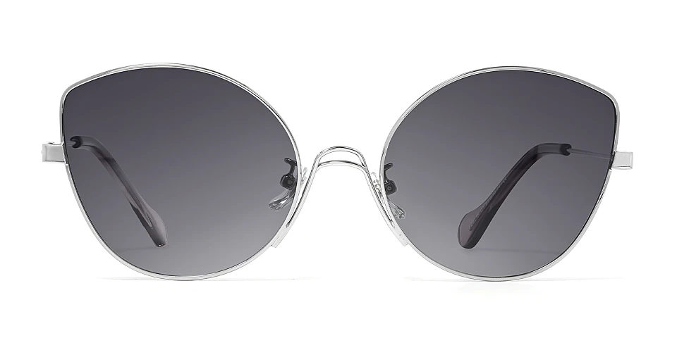 Joey silver grey   Metal  Sunglasses