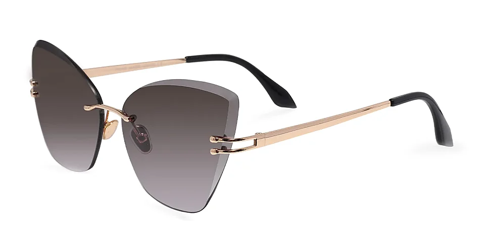 Alia gold   Metal  Sunglasses