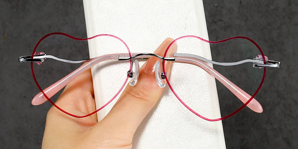 Sweetheart purple   Metal  Eyeglasses