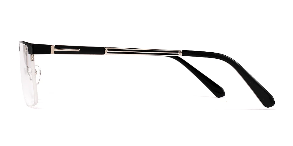 Warren matte black silver   Metal  Eyeglasses
