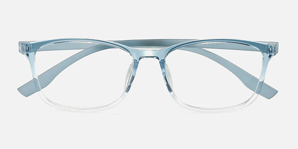 Leigh blue clear   Plastic  Eyeglasses