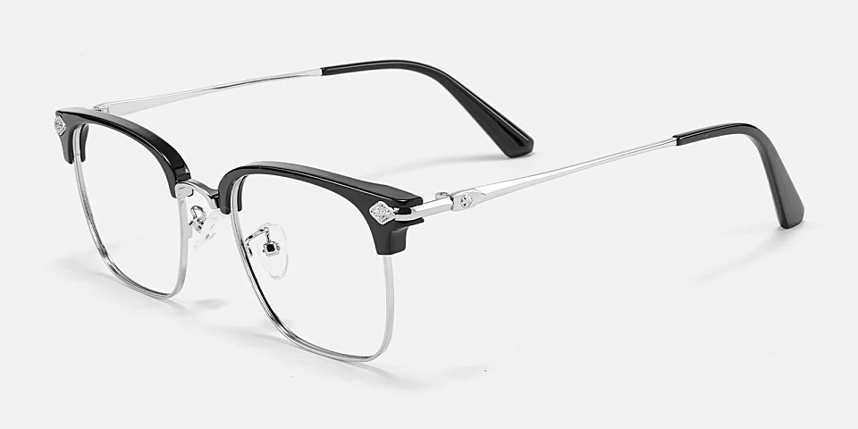 Emeka black silver   Metal  Eyeglasses