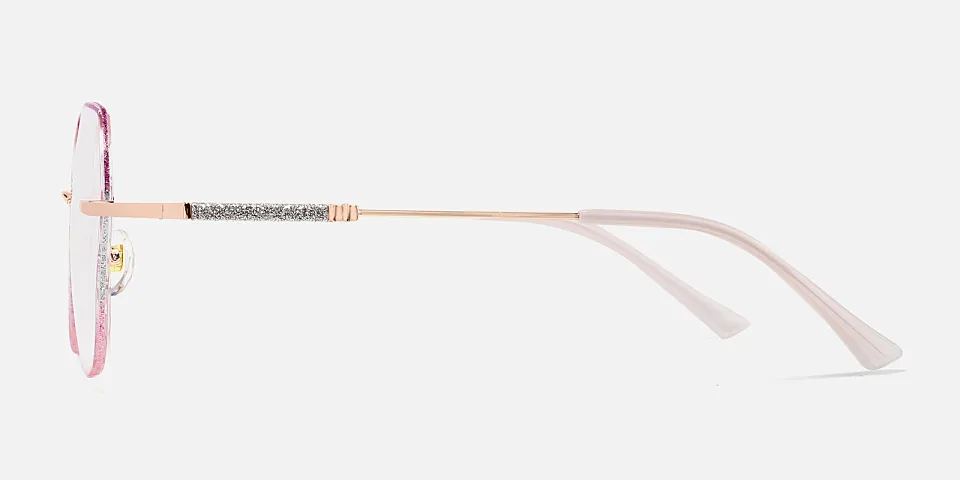 Gem purple pink   Metal  Eyeglasses