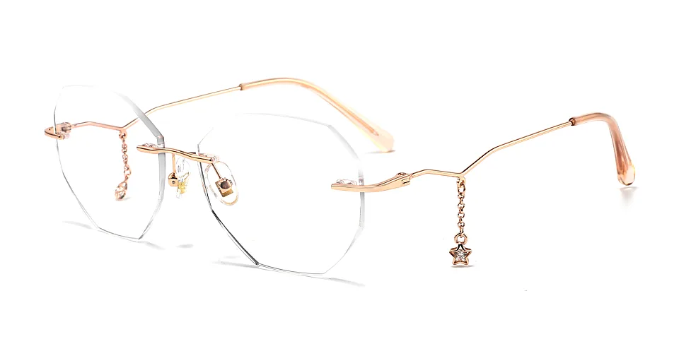 Billie rose gold   Metal  Eyeglasses