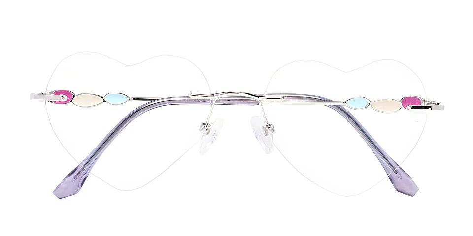 Loving silver   Metal  Eyeglasses