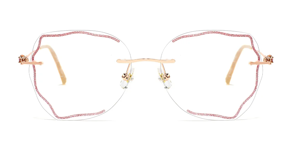 Capri rose gold   Metal  Eyeglasses