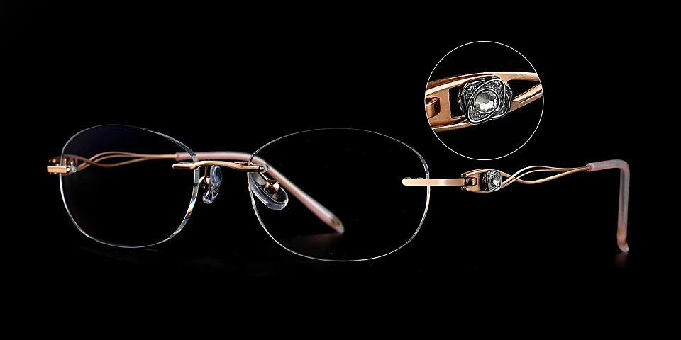 Beatrice rose gold   Titanium  Eyeglasses