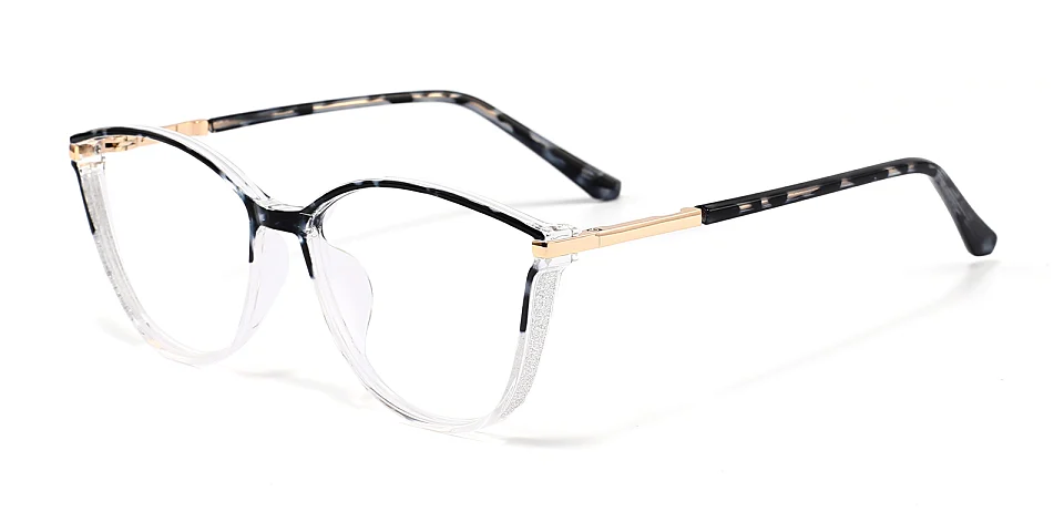 Darleen black tortoise clear   Plastic  Eyeglasses
