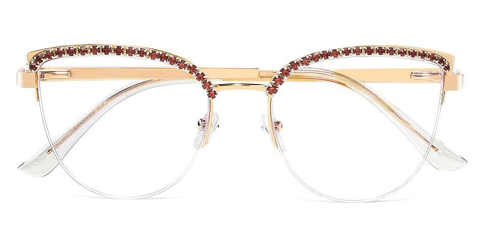 Morning raspberry diamond   Metal  Eyeglasses