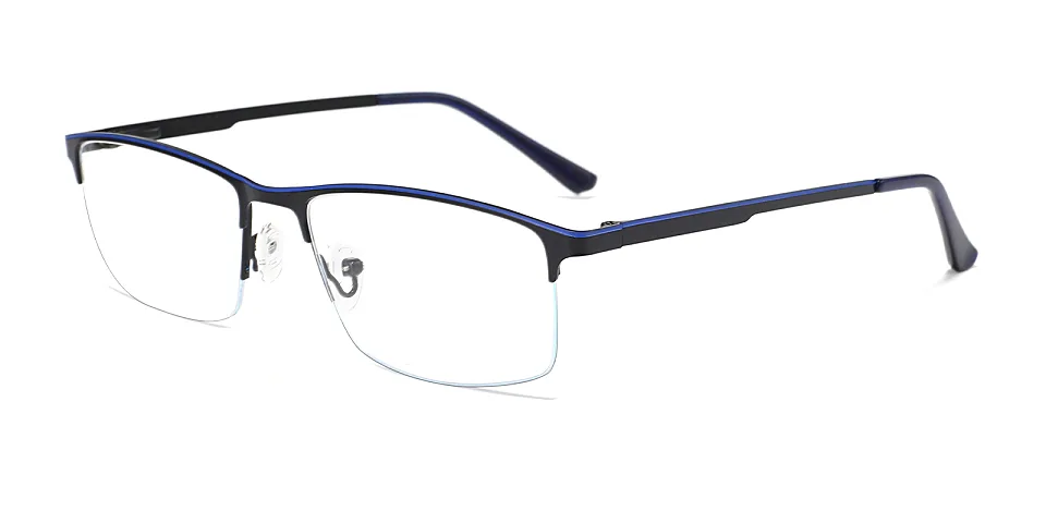 Gary black blue   Metal  Eyeglasses