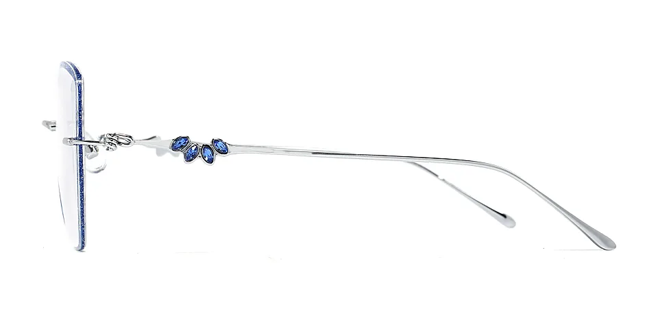 Solaris blue silver   Metal  Eyeglasses