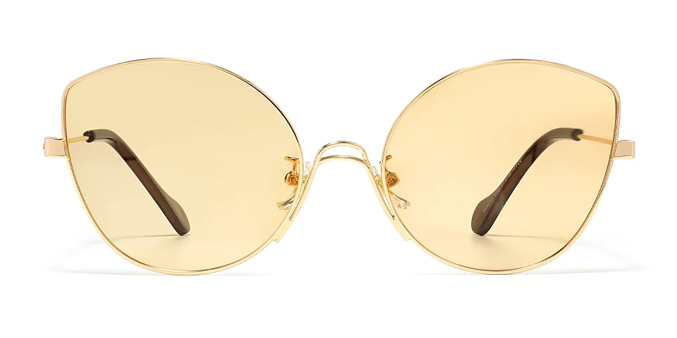 Joey gold brown   Metal  Sunglasses