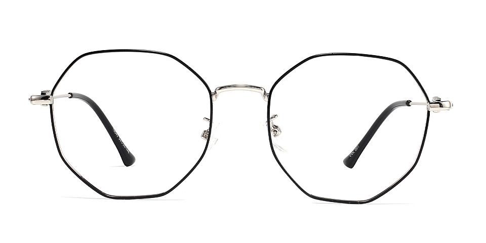 Megan black silver   Metal  Eyeglasses