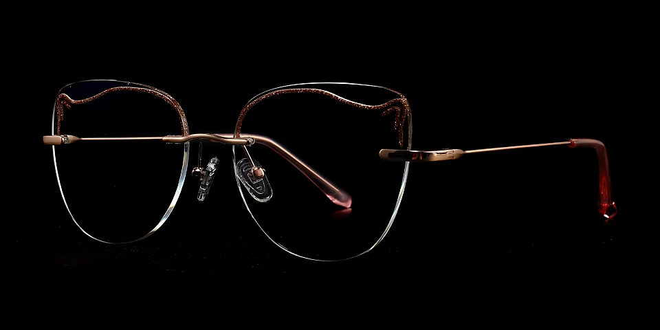 Bliss rose gold   Metal  Eyeglasses