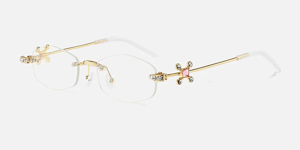 Seanvi gold   Metal  Eyeglasses