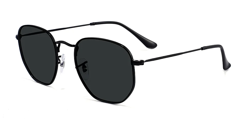 Aidan black   Metal  Sunglasses