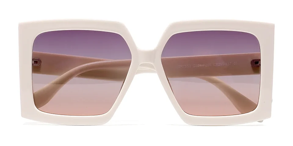Jelly white   Plastic  Sunglasses