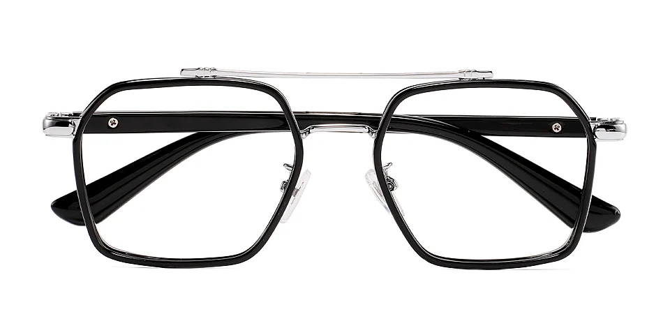 Miano black silver   Plastic  Eyeglasses