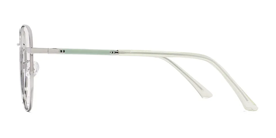 Wensley silver mint green   Metal  Eyeglasses