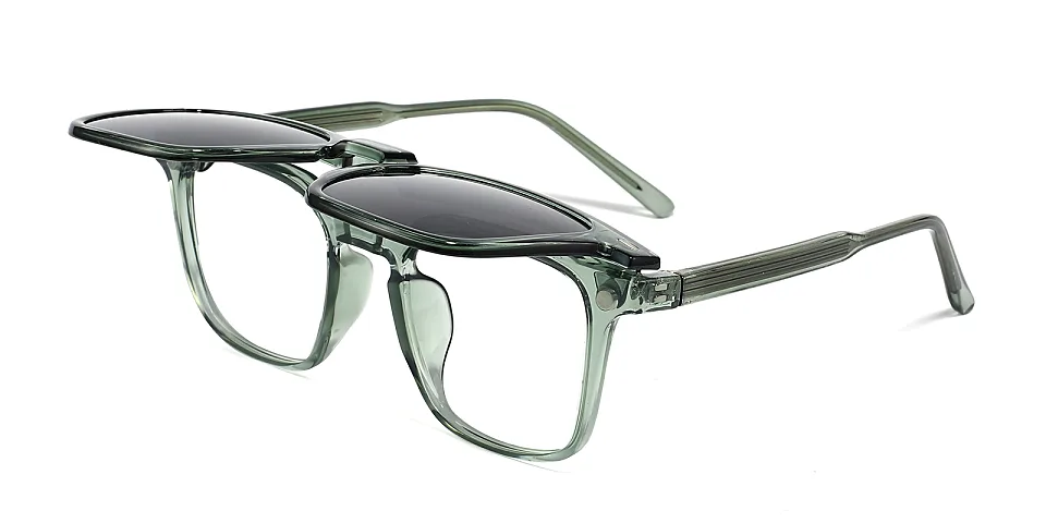 Mikaela clear green   Plastic  Eyeglasses