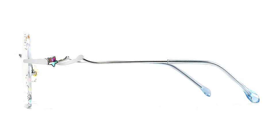 Twinkling star silver   Metal  Eyeglasses