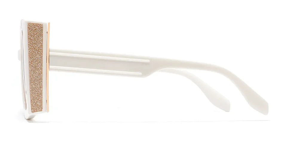Jelly white   Plastic  Sunglasses