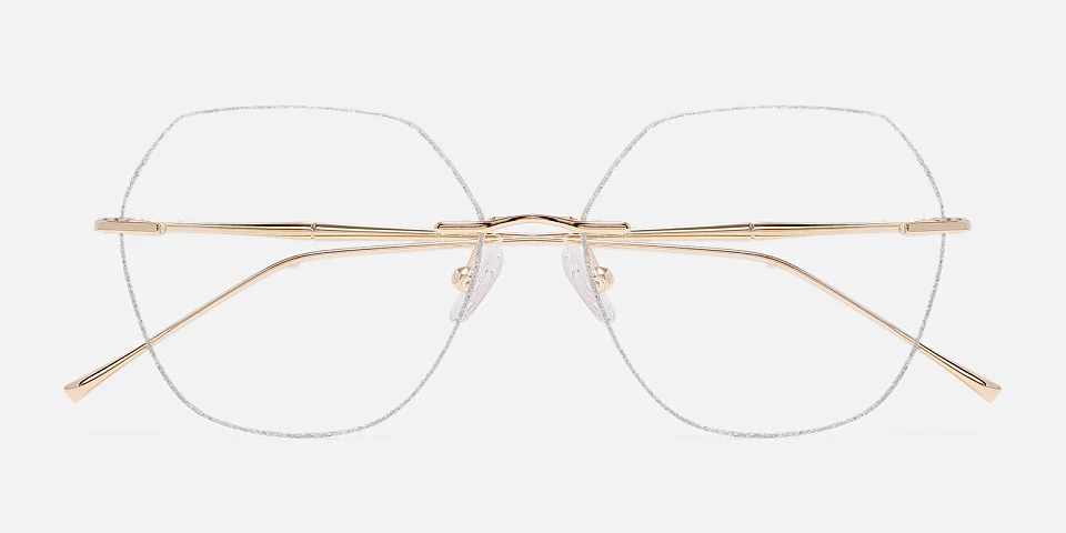 Fairy gold silver   Metal  Eyeglasses