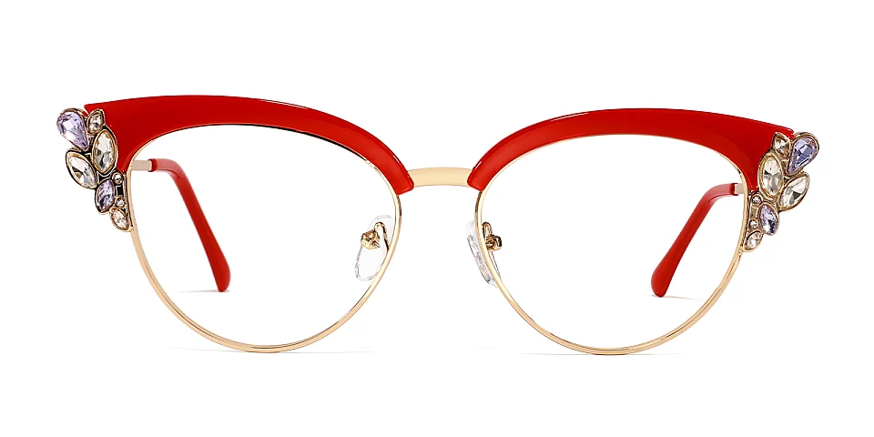 Kala red   Metal  Eyeglasses