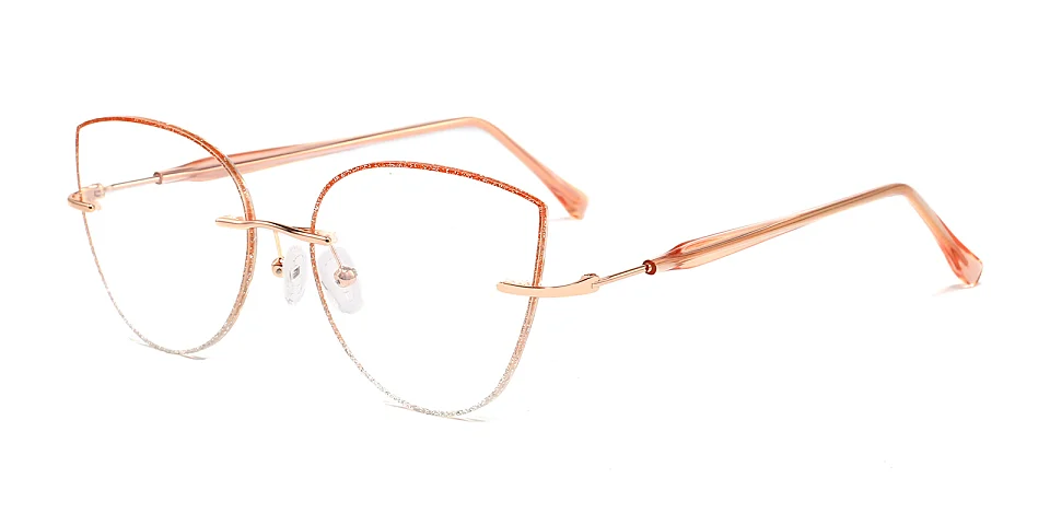 Athena pink silver   Metal  Eyeglasses