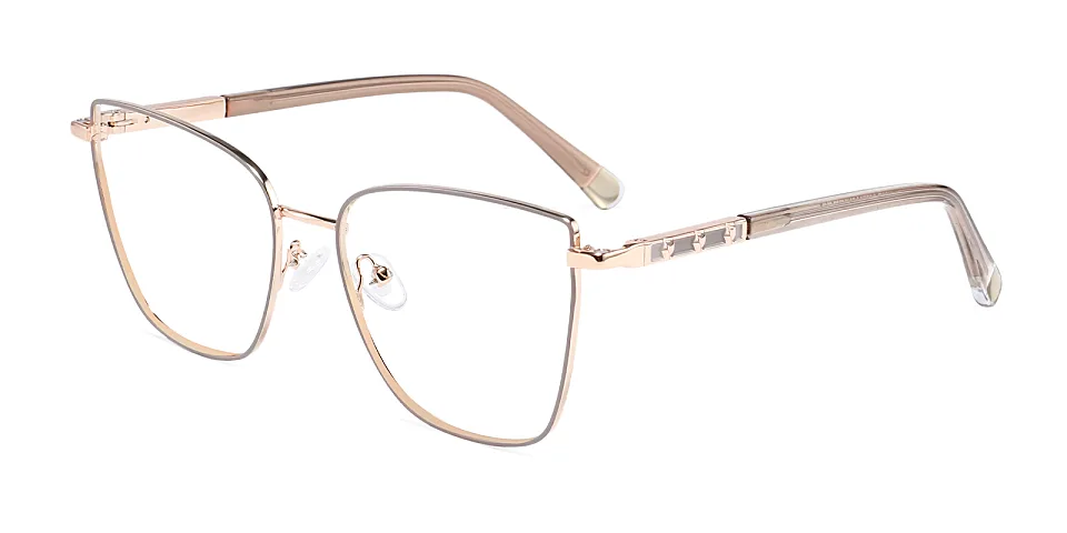 Aiko brown   Metal  Eyeglasses