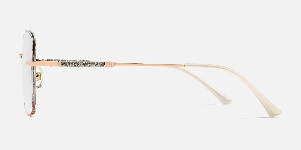 Sparkle black pink   Metal  Eyeglasses