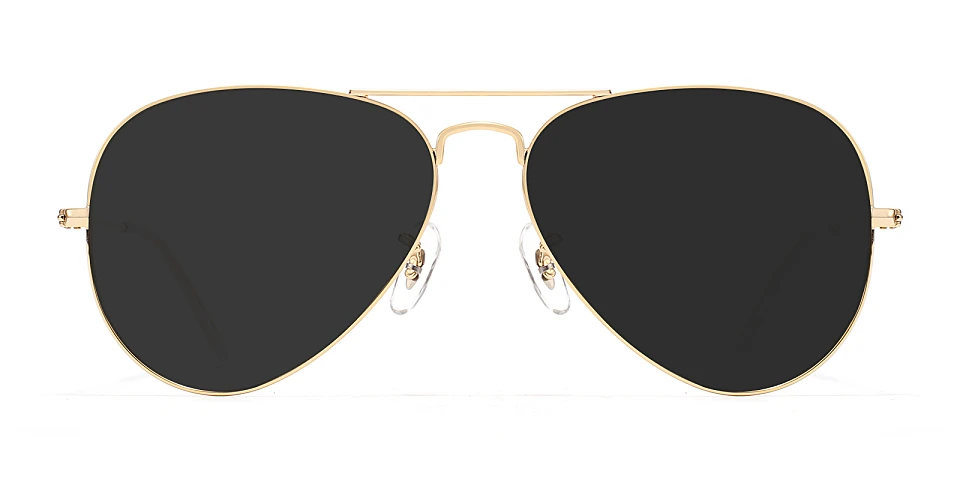 Air gold clear   Metal  Sunglasses