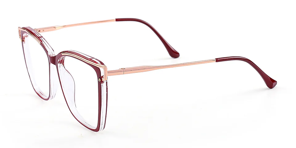 Cili burgundy   Plastic  Eyeglasses