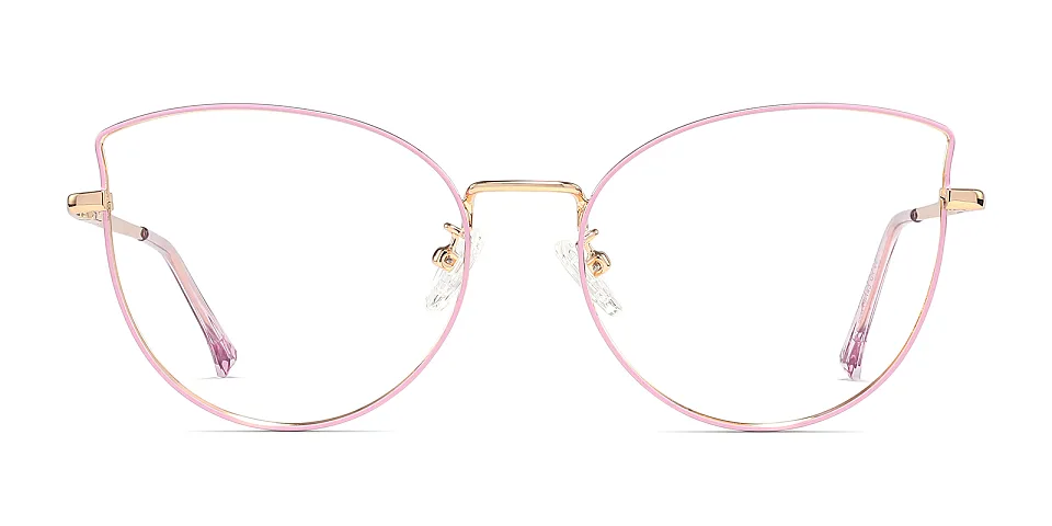 Cloe pink gold   Metal  Eyeglasses
