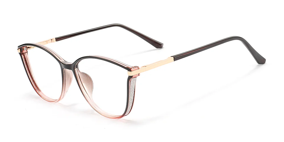 Darleen black pink   Plastic  Eyeglasses