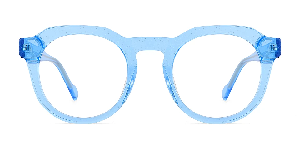 Fannie clear blue   Acetate  Eyeglasses